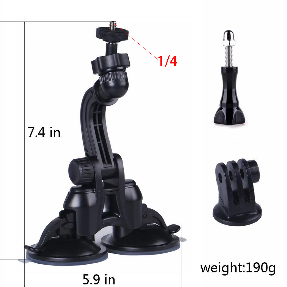 Selfie Stick Tripod - Double Suction Cup Mount with Greater