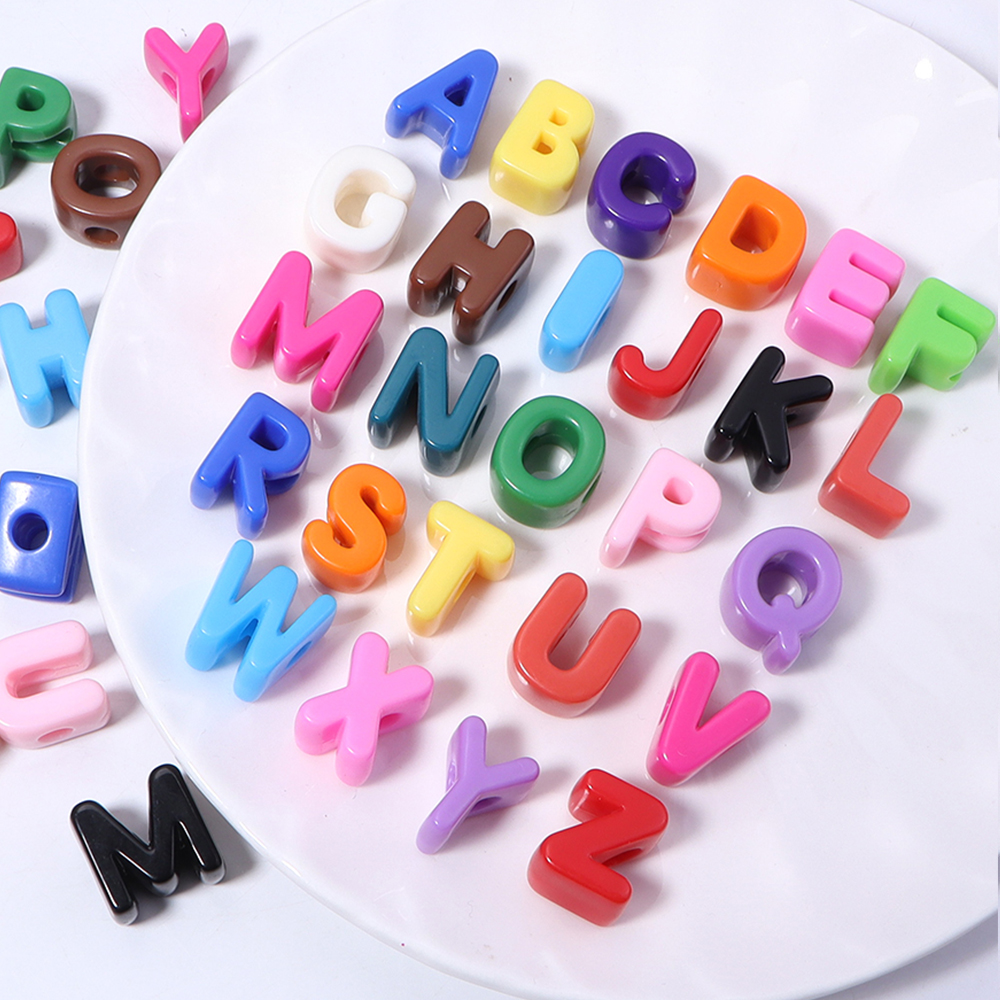 Phone Accessories Jewelry - 10pcs A-Z Letter Beads Acrylic Alphabet