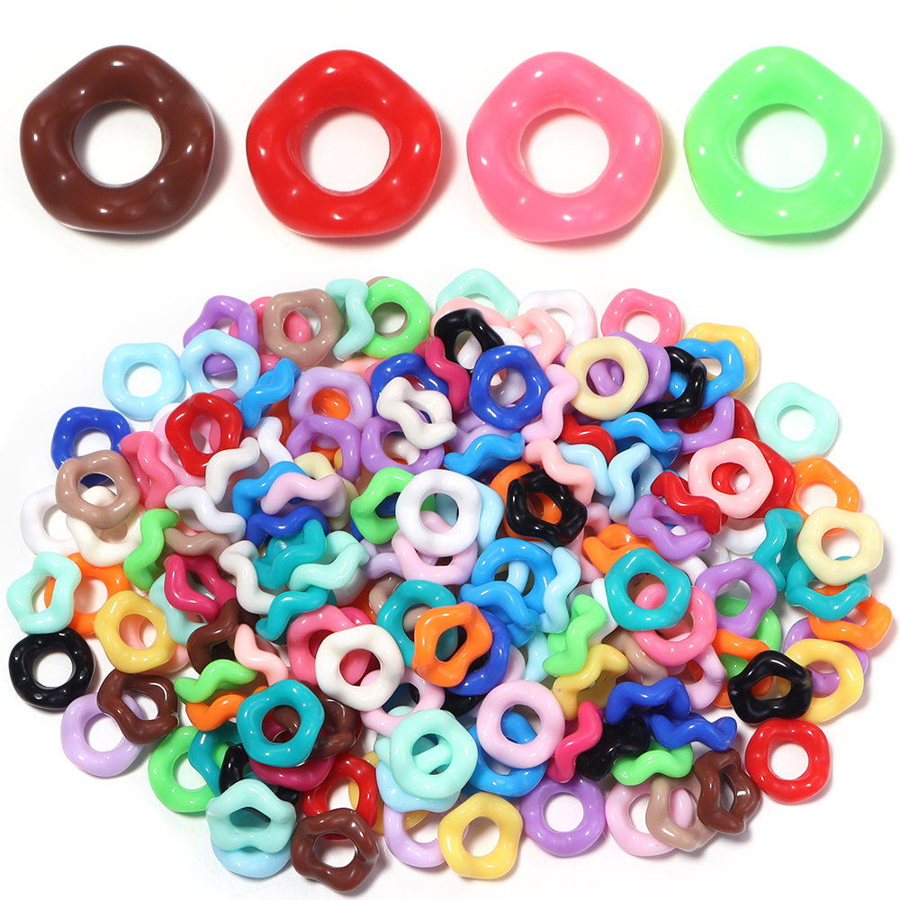 100pcs/lot Colorful Wave Ring  - Phone Accessories Jewelry incelemesi ve fiyatı