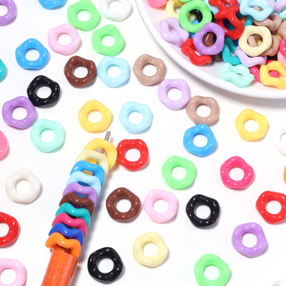 100pcs/lot Colorful Wave Ring  - Phone Accessories Jewelry incelemesi ve fiyatı