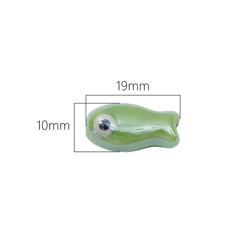 10Pcs Vintage Fish Ceramic Bea - Phone Accessories Jewelry incelemesi ve fiyatı