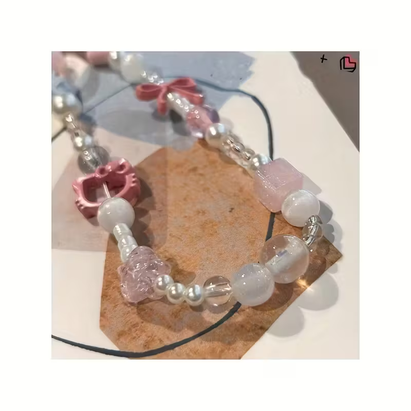 3D Pink Butterfly Flower Hello - Lanyard Phone Strap incelemesi ve fiyatı