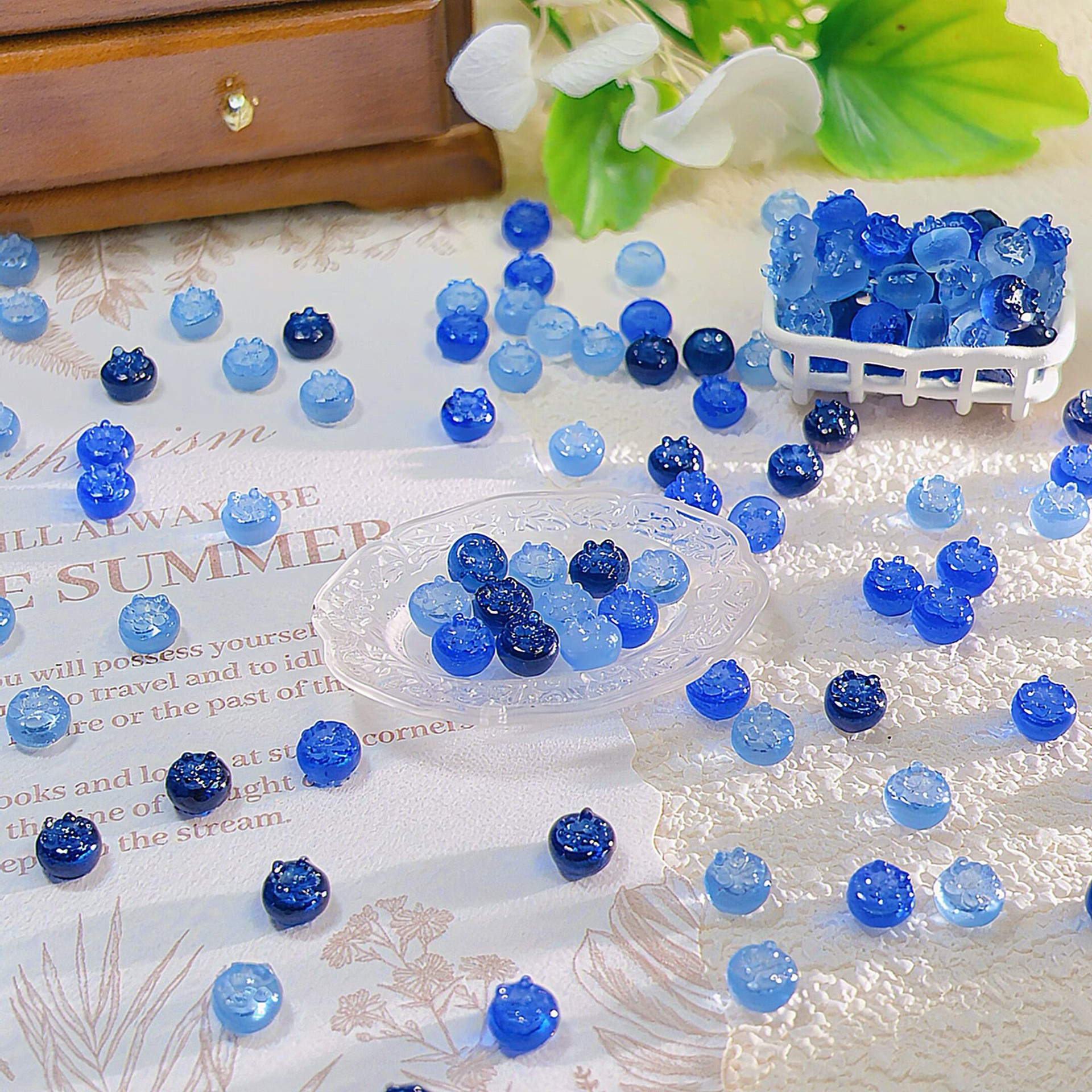 100pcs mini simulated transluc - Phone Accessories Jewelry incelemesi ve fiyatı