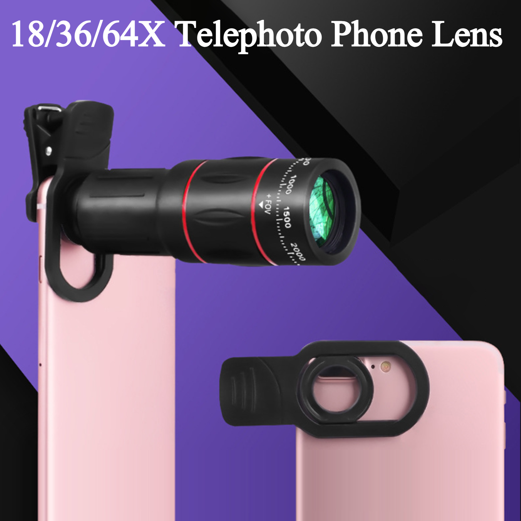 18/36/64X Mobile Phone Camera  - Lens Camera Clip incelemesi ve fiyatı