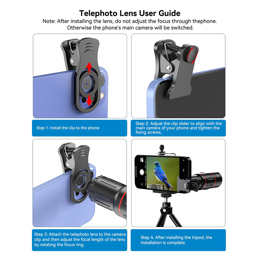 18/36/64X Mobile Phone Camera  - Lens Camera Clip incelemesi ve fiyatı