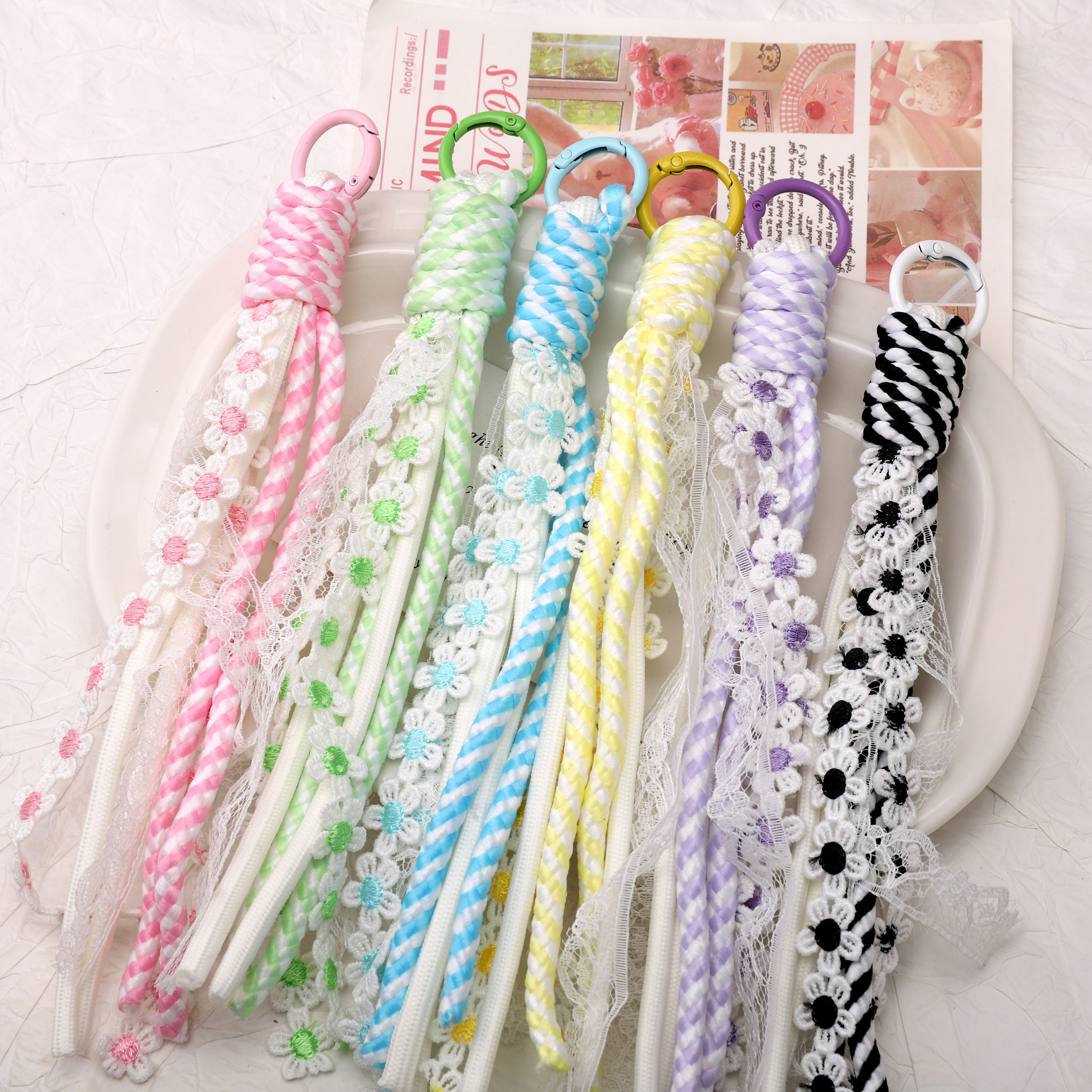 1pc Alloy Keyrings And Polyest - Phone Accessories Jewelry incelemesi ve fiyatı