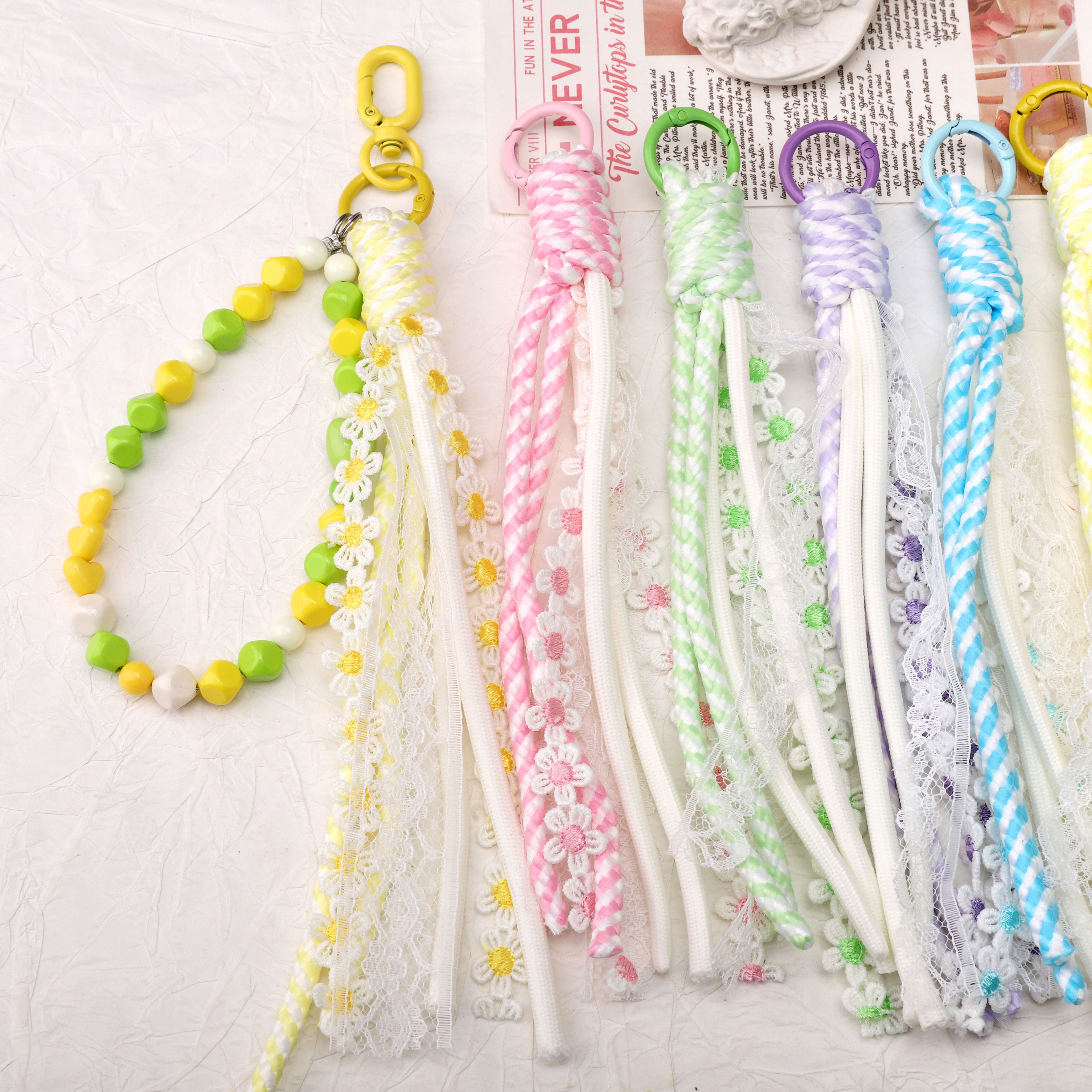 1pc Alloy Keyrings And Polyest - Phone Accessories Jewelry incelemesi ve fiyatı
