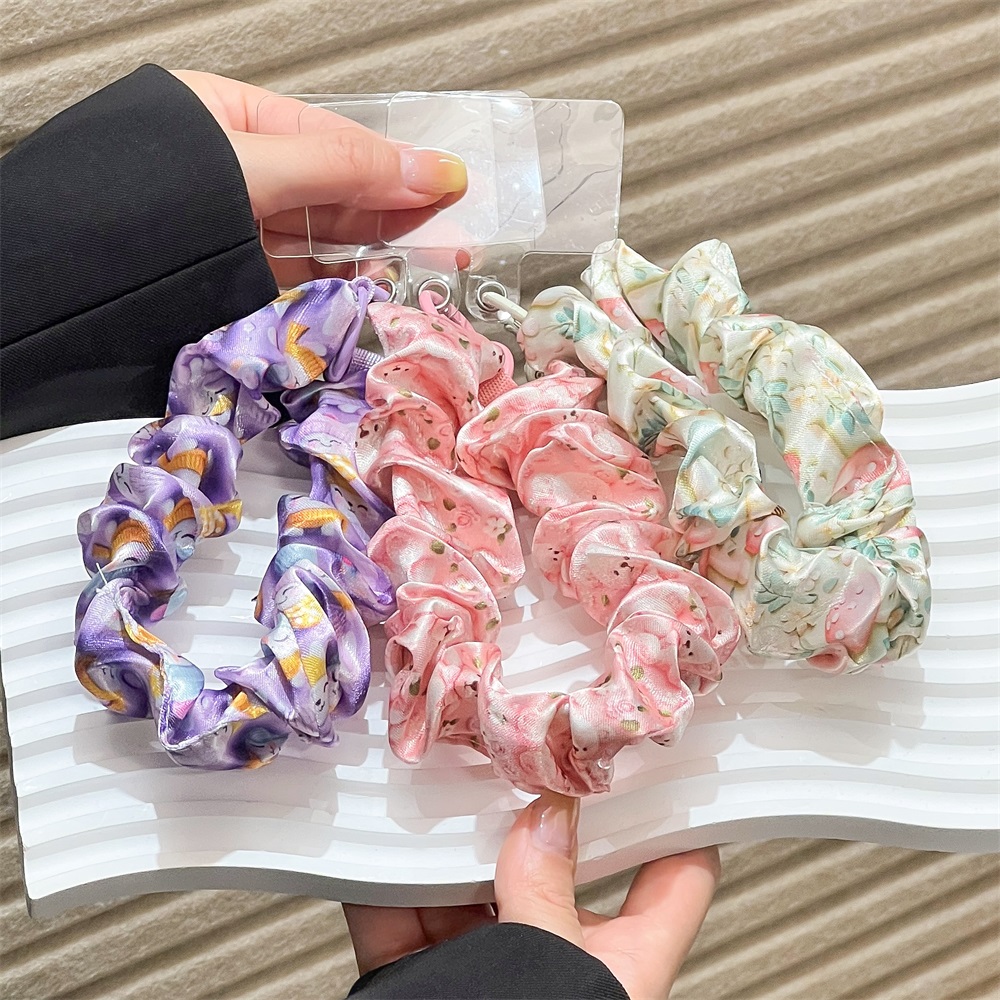 Women Silk Satin Scrunchies Un - Lanyard Phone Strap incelemesi ve fiyatı