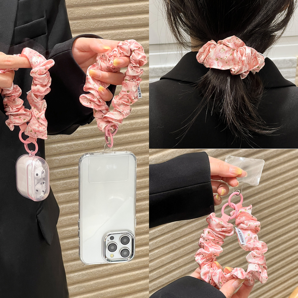Women Silk Satin Scrunchies Un - Lanyard Phone Strap incelemesi ve fiyatı