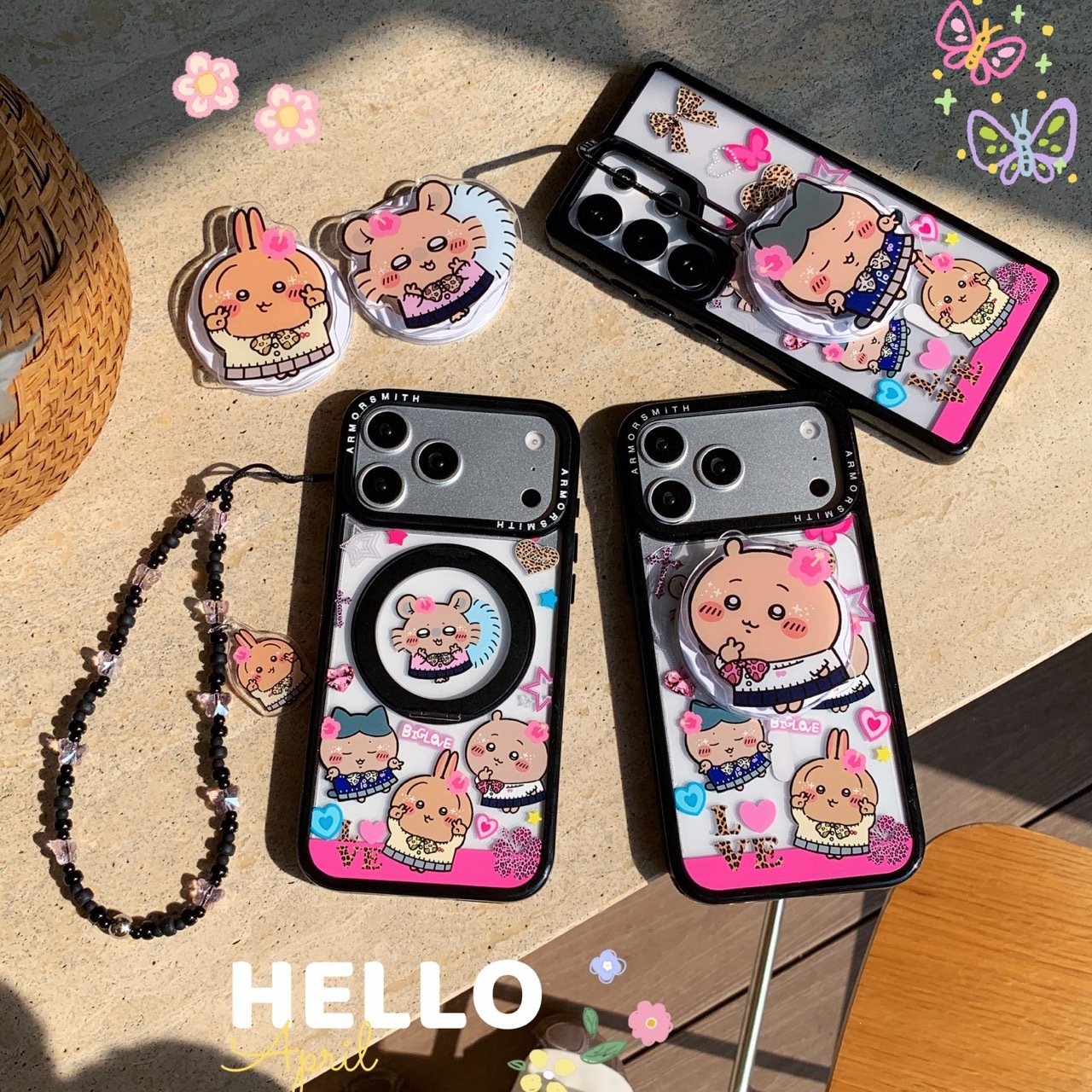 Cute Usagi Hachiware Acrylic P - Phone Accessories Chain incelemesi ve fiyatı