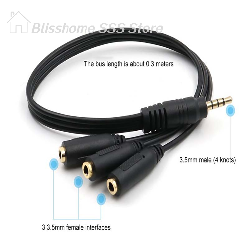 【S】3.5mm 3 Way Port Aux Multi  - Earphone Splitter Jack incelemesi ve fiyatı
