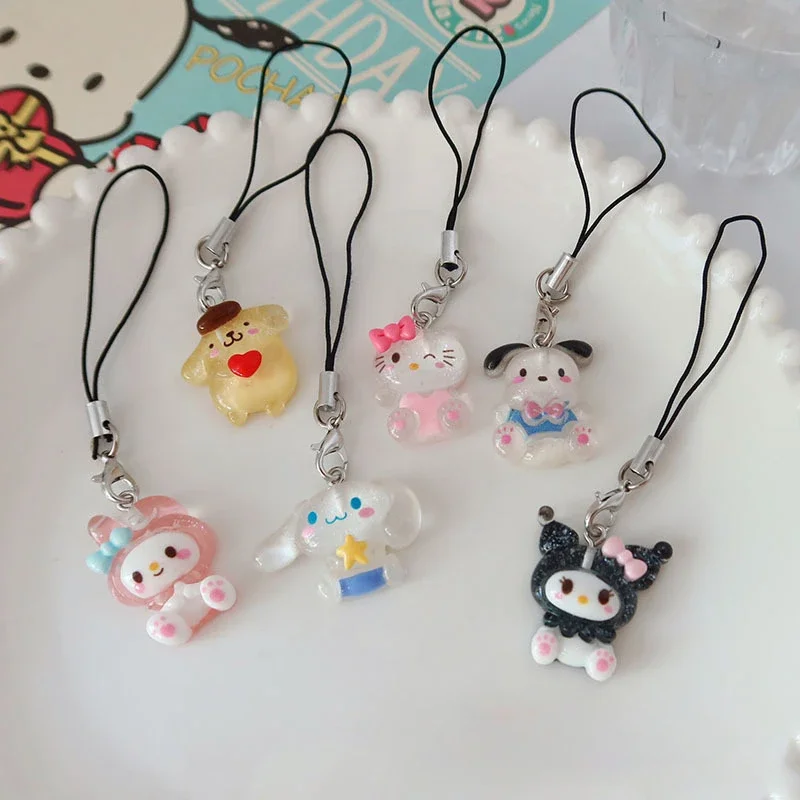 6 Pieces  Anime Hello Kitty Ba - Phone Accessories Chain incelemesi ve fiyatı