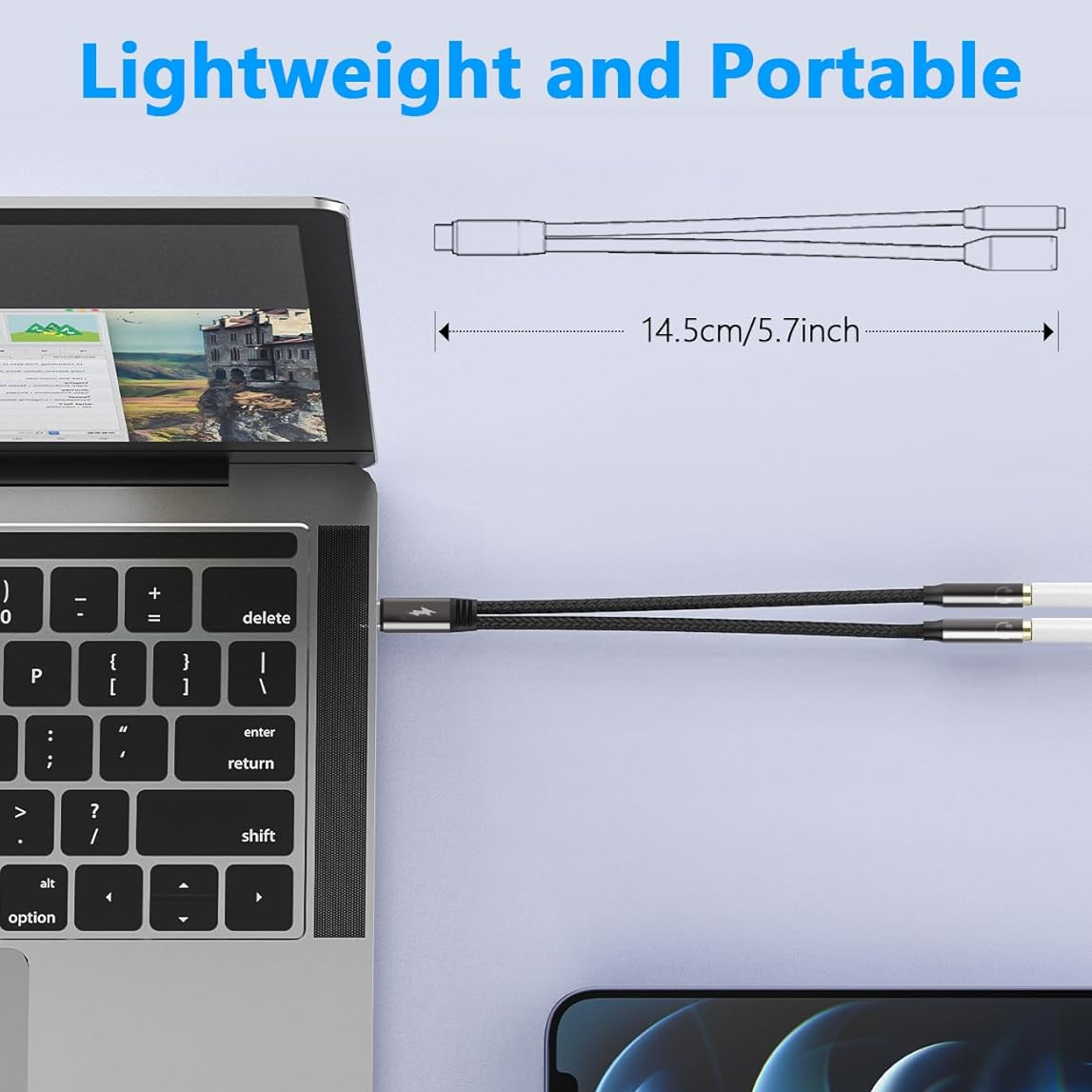 USB C To Dual 3.5mm Female Hea - Earphone Splitter Jack incelemesi ve fiyatı