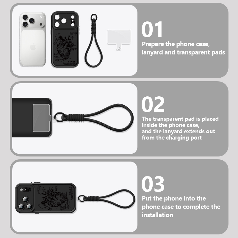 Creative Heart Model Pattern L - Lanyard Phone Strap incelemesi ve fiyatı