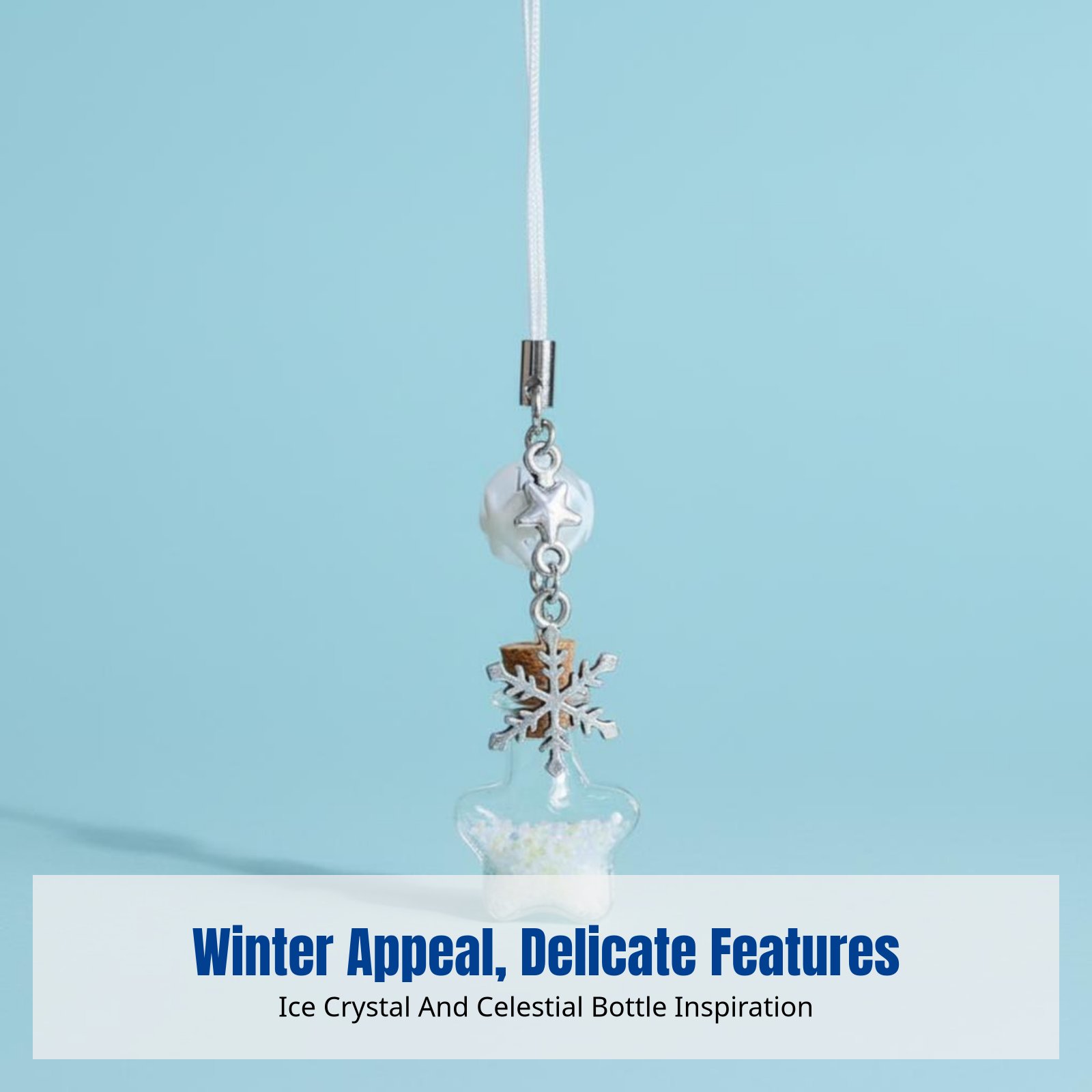 Cute Ice Crystal Wish Bottle K - Phone Accessories Chain incelemesi ve fiyatı