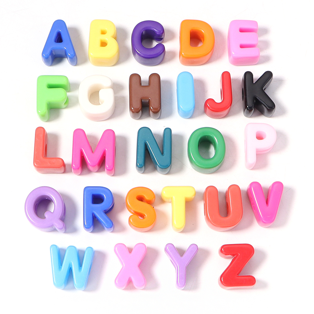 10pcs A-Z Letter Beads Acrylic - Phone Accessories Jewelry incelemesi ve fiyatı