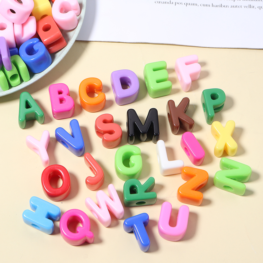 10pcs A-Z Letter Beads Acrylic - Phone Accessories Jewelry incelemesi ve fiyatı