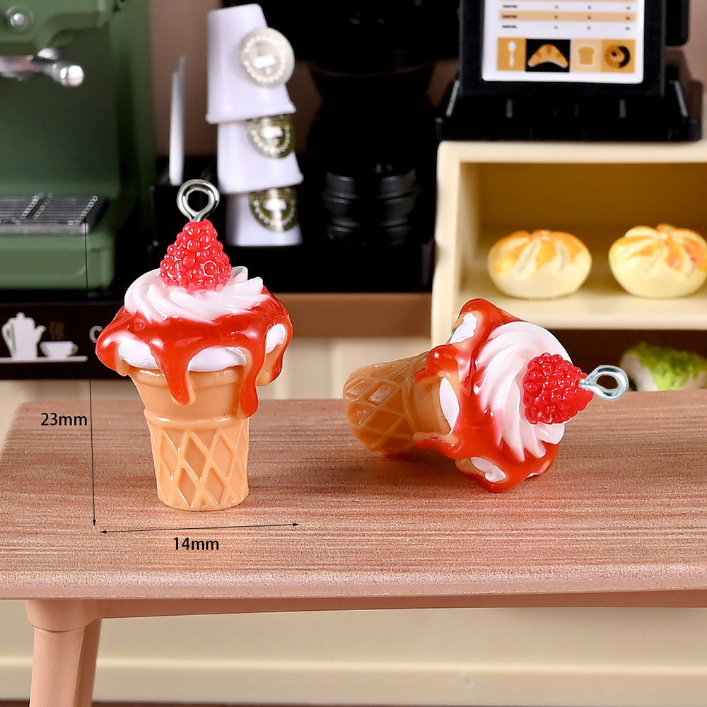 10pcs Strawberry Jam Ice Cream - Phone Accessories Jewelry incelemesi ve fiyatı
