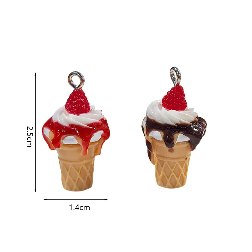 10pcs Strawberry Jam Ice Cream - Phone Accessories Jewelry incelemesi ve fiyatı