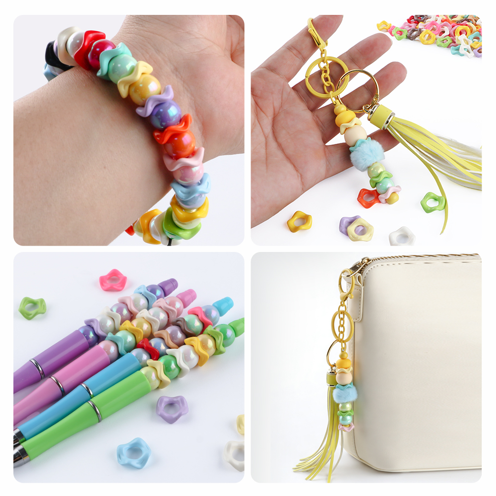 25Pcs15MM Wavy Big Hole Stack  - Phone Accessories Jewelry incelemesi ve fiyatı