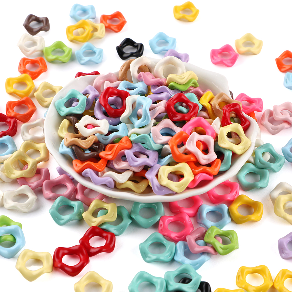 25Pcs15MM Wavy Big Hole Stack  - Phone Accessories Jewelry incelemesi ve fiyatı