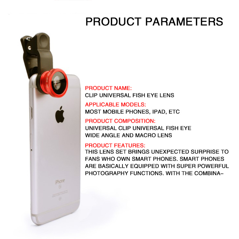 3 In 1 Phone Fish Eye Lens Wid - Lens Camera Clip incelemesi ve fiyatı